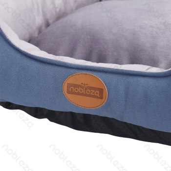 Waterproof fabric square bed three-piece set L50*W38*H18cm L60*W48*H20cm L70*W58*H21cm Blue