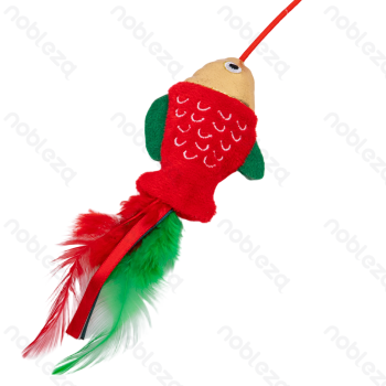 Cat teaser Fish L40CM Red