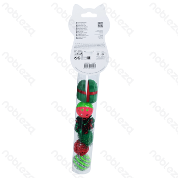 Cat toys Christmas toy set L36*W6*H5CM Red Green White