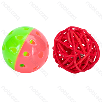 Cat toys Christmas toy set L36*W6*H5CM Red Green White