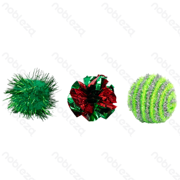 Cat toys Christmas toy set L36*W6*H5CM Red Green White