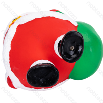 Squeaky rubber toy Santa Claus L9*W7.5*H12.4CM Red&White
