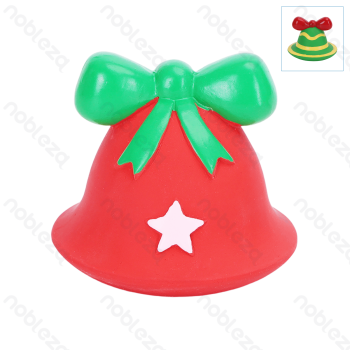 Squeaky rubber toy Hat L7*W8.7*H7CM&L7*W7.5*H7 Yellow&Green Red&Green