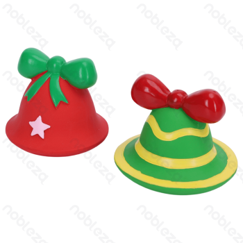 Squeaky rubber toy Hat L7*W8.7*H7CM&L7*W7.5*H7 Yellow&Green Red&Green