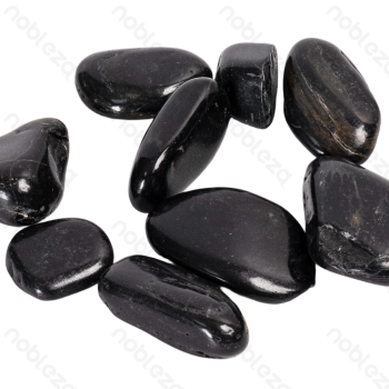 Professional fish tank stone Polished black gravel 20-30mm 400G