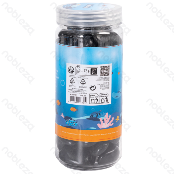 Professional fish tank stone Polished black gravel 20-30mm 700G