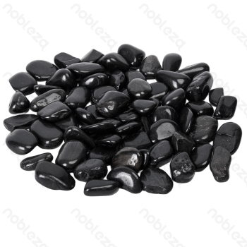 Professional fish tank stone Polished black gravel 20-30mm 700G