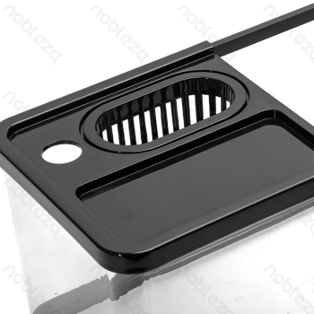 Plastic fish tank Square Large L47.5*W20.5*H21CM Transparent&Black