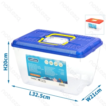 Handy breeding box L32.5*W21*H20CM Blue Red