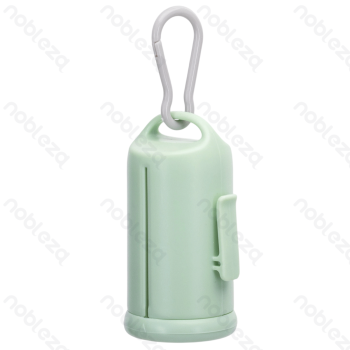 Waste bag dispenser L8.5*W4.8cm Green With 1 roll of waste bags