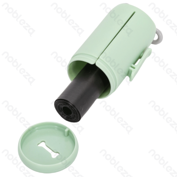 Waste bag dispenser L8.5*W4.8cm Green With 1 roll of waste bags