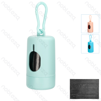Waste bag dispenser L9*W4.3cm Pink&Blue&Green With 1 roll of waste bags