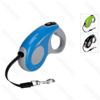Flowing light automatic retractable leash 5m Webbing L500W1.0cm Product L18*W10.7*H3.5cm Black Blue Green