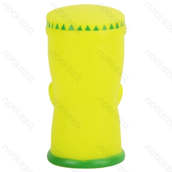 Squeaky rubber toy Totem mpnster L6*W5.5*H10.8CM Green&Yellow