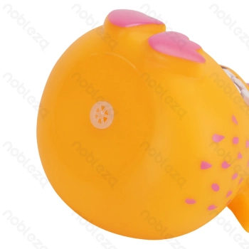 Squeaky rubber toy Big mouth monster L8.7*W7.2*H7.5CM Orange