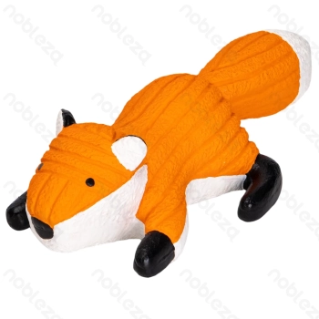 Squeaky rubber toy Raccoon Squirrel Fox L21.5*W10*H6CM Grey Brown Orange