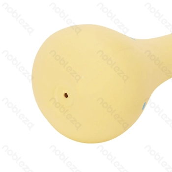 Squeaky rubber toy Spotted chicken L8*W8*H19CM White Blue Yellow