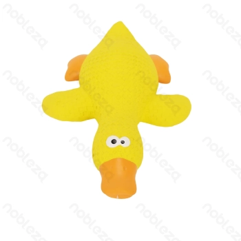 Nobleza Squeaky rubber toy Duck L18*W12.8*H5CM Yellow Green Pink
