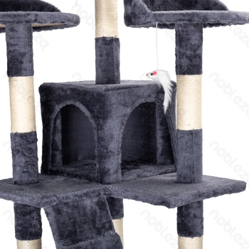 Cat tree L58*W72*H170cm Dark grey