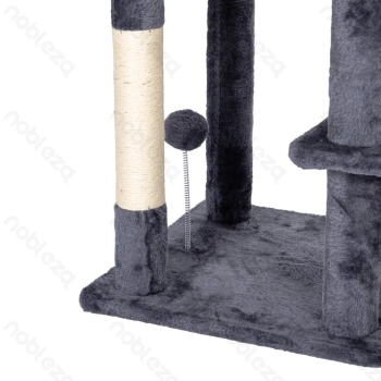Nobleza Cat tree L77*W40*H190cm (Leaf not included) Leaf 32cm Dark grey