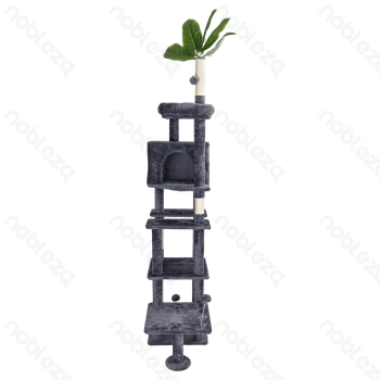 Nobleza Cat tree L77*W40*H190cm (Leaf not included) Leaf 32cm Dark grey