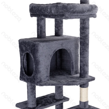 Nobleza Cat tree L77*W40*H190cm (Leaf not included) Leaf 32cm Dark grey