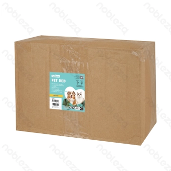 Pet bed Single item PV plush Round D80*H18cm Grey