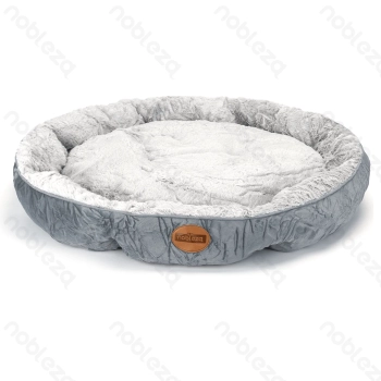 Pet bed Single item PV plush Round D80*H18cm Grey