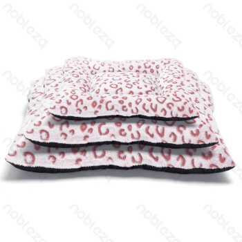 3-piece set of flannel clipping and carving cushion L50*W40*H6cm L65*W55*H7cm L80*W70*H8cm Pink