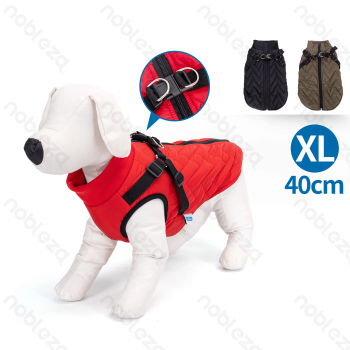 Solid color harness water-resistant cotton clothes XL-40cm Black Red Green