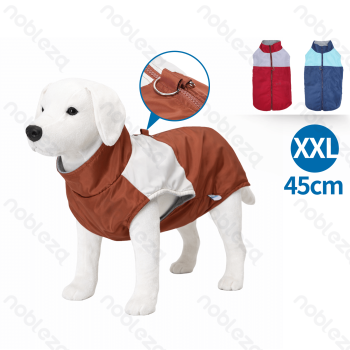 Color-block water-resistant vest XXL-45cm Dark blue&Light blue Brown&Beige Red&Grey