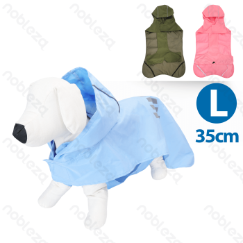 Reflective webbing hooded raincoat L-35cm Green Blue Pink