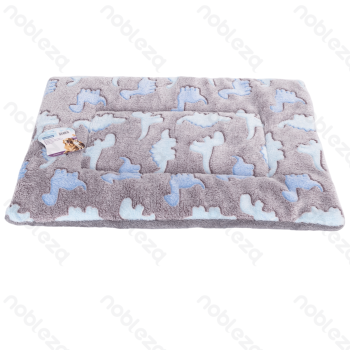 Dinosaur jacquard flannel mat L55*W40cm Grey