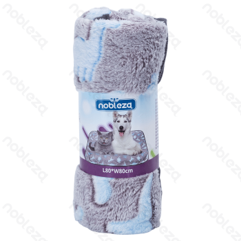 Dinosaur jacquard flannel blanket L80*W80cm Grey