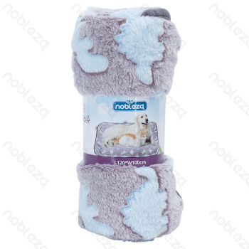 Dinosaur jacquard flannel blanket L120*W100cm Grey