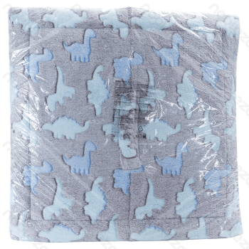 Printed fleece dinosaur jacquard pet house L L53*W50*H43CM Grey