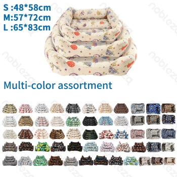 Square bed three-piece set S:48*58CM M：57*72CM L:65*83CM pattern assorted