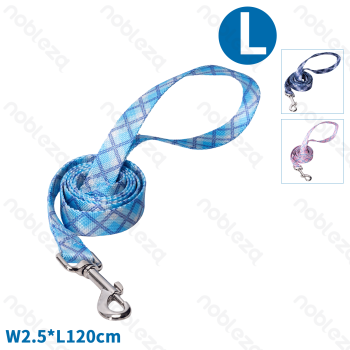 Smycz zwykła 120 cm fioletowo-niebiesko-różowa W2,5