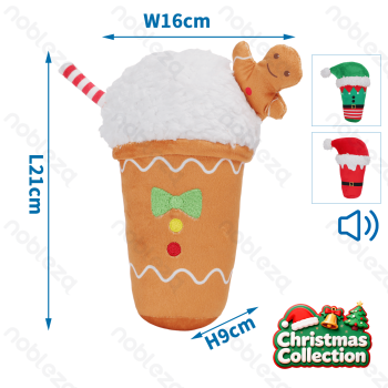 Sounding plush toy Cup L21*W16*H9CM Green Red Orange