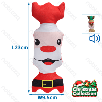 Sounding plush toy Candy L23*W9.5*H6CM Red Green