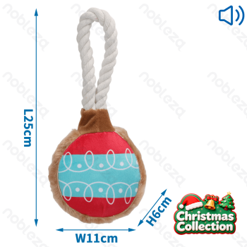 Sounding plush toy Ball-shaped L25*W11*H6CM Red&Blue