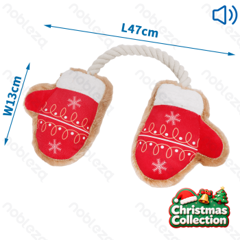 Sounding plush toy Gloves L47*W13*H6.5CM Red