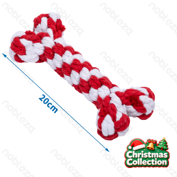 Rope toy Bone style L20CM Red&White