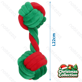 Rope toy Dumbbell L22CM Red&Green