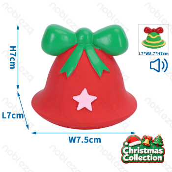 Squeaky rubber toy Hat L7*W8.7*H7CM&L7*W7.5*H7 Yellow&Green Red&Green