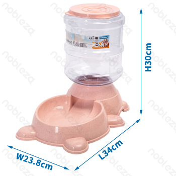 Automatyczne karmidło miś 3,84 l różowe 34x23,8x30 cm