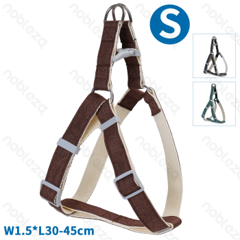 Szelki rozmiar S 1,5x30-45 cm czarne, zielone, brązowe