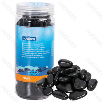 Professional fish tank stone Polished black gravel 20-30mm 700G