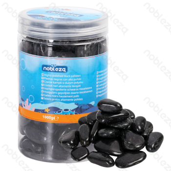 Professional fish tank stone Polished black gravel 20-30mm 1000G