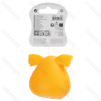 Squeaky rubber toy Big mouth monster L8.7*W7.2*H7.5CM Orange